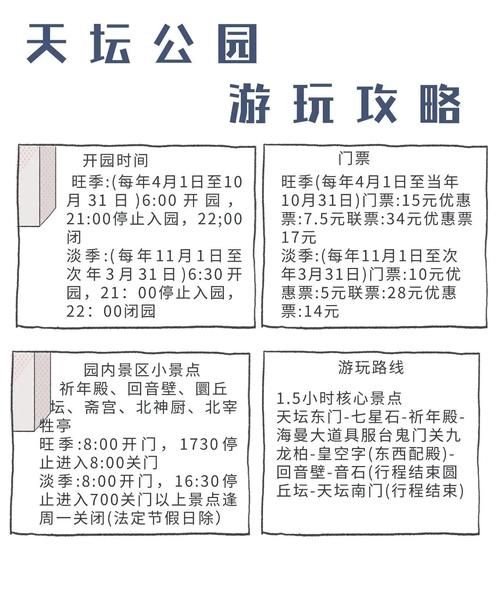 北京天坛公园门票价格_天坛公园开放时间