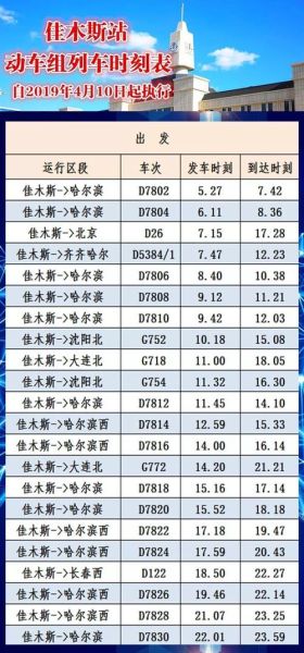 北京到佳木斯火车时刻表查询_北京到佳木斯高铁有吗