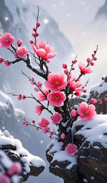 冰雪梅花图片大全_如何拍摄雪中梅花