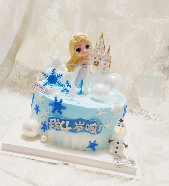 冰雪奇缘场景蛋糕怎么做_冰雪奇缘蛋糕多少钱