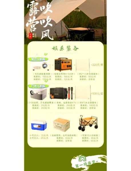 户外用品租用哪家好_露营装备租赁价格怎么算