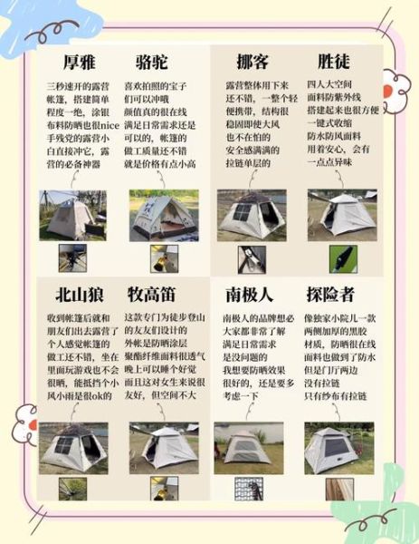 户外露营新手装备清单_如何挑选帐篷