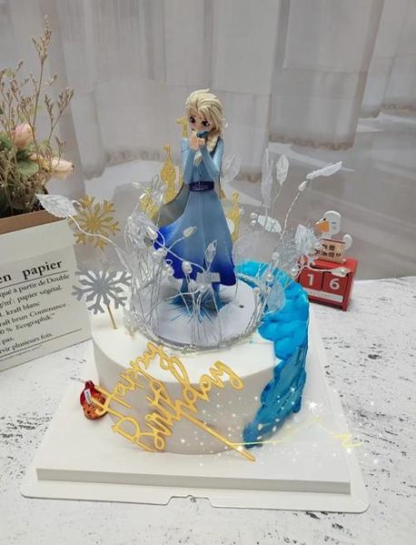冰雪奇缘蛋糕图_怎么做