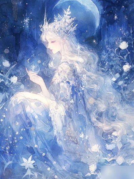 梦幻冰雪图怎么画_梦幻冰雪图素材哪里找