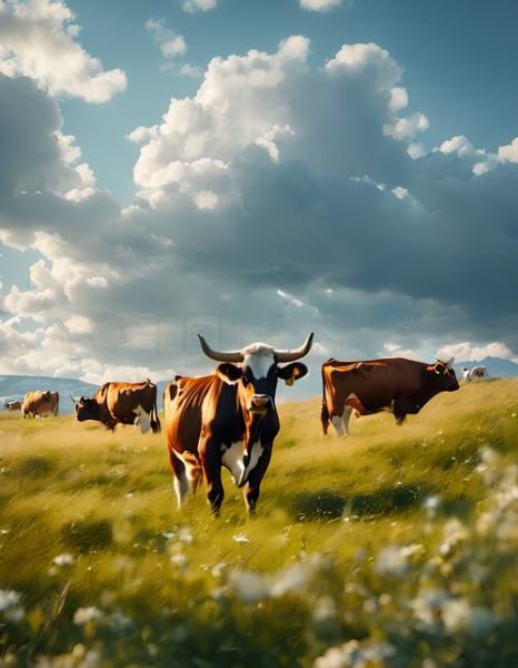 高原赛牛图_如何拍摄出震撼效果