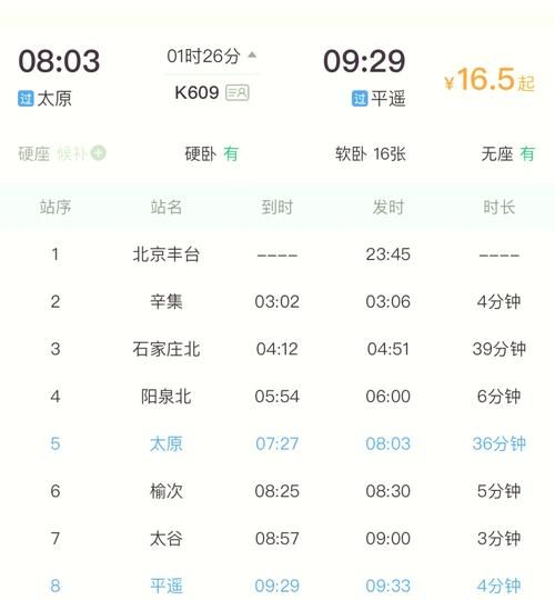 山西到北京怎么走最方便_山西到北京高铁时刻表