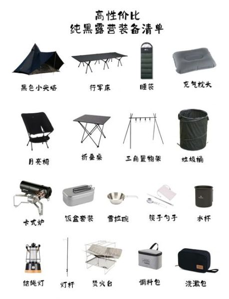 户外装备有哪些_新手露营必备清单