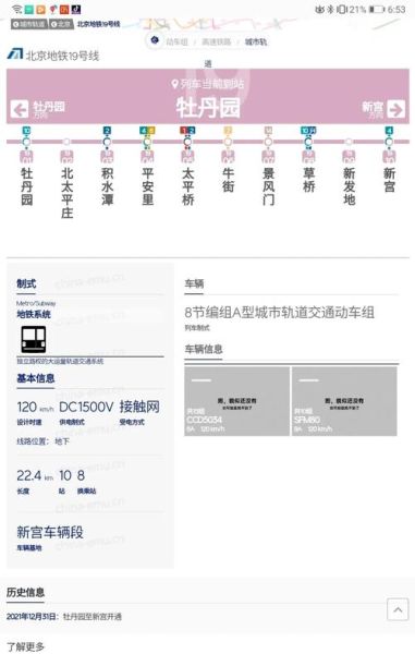 北京地铁19号线二期什么时候开通_站点线路图